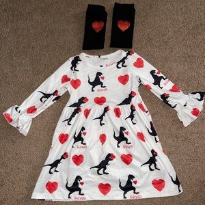 New Heart Dino Dress